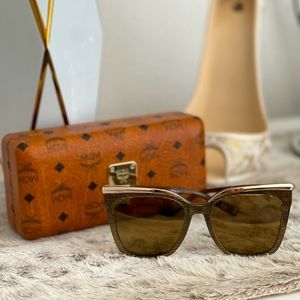 MCM Cat Eye Gold Sunglasses